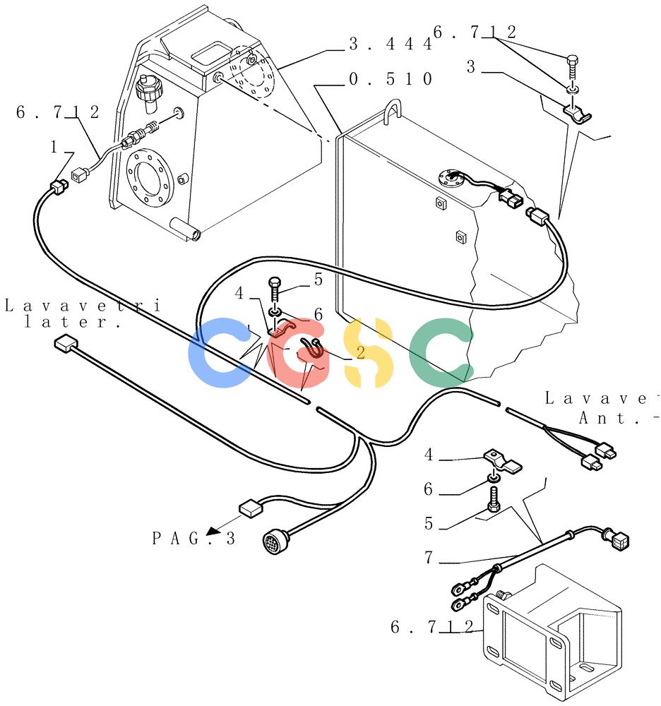 纽荷兰零件查询(DC180.B) - CRAWLER DOZER TIER 2 (3/03-) (6.711[02]) - ELECTRICAL SYSTEM - ELECTRIC WIRING New Holland Constructuion