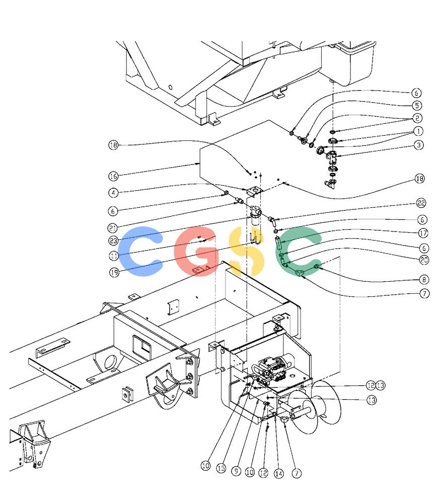 凯斯零件查询(FLX810) - FLEX-AIR APPLICATOR (10/03-8/09) (12-011) - PRESSURE WASHER W/WET KIT PLUMBING Case Agriculture