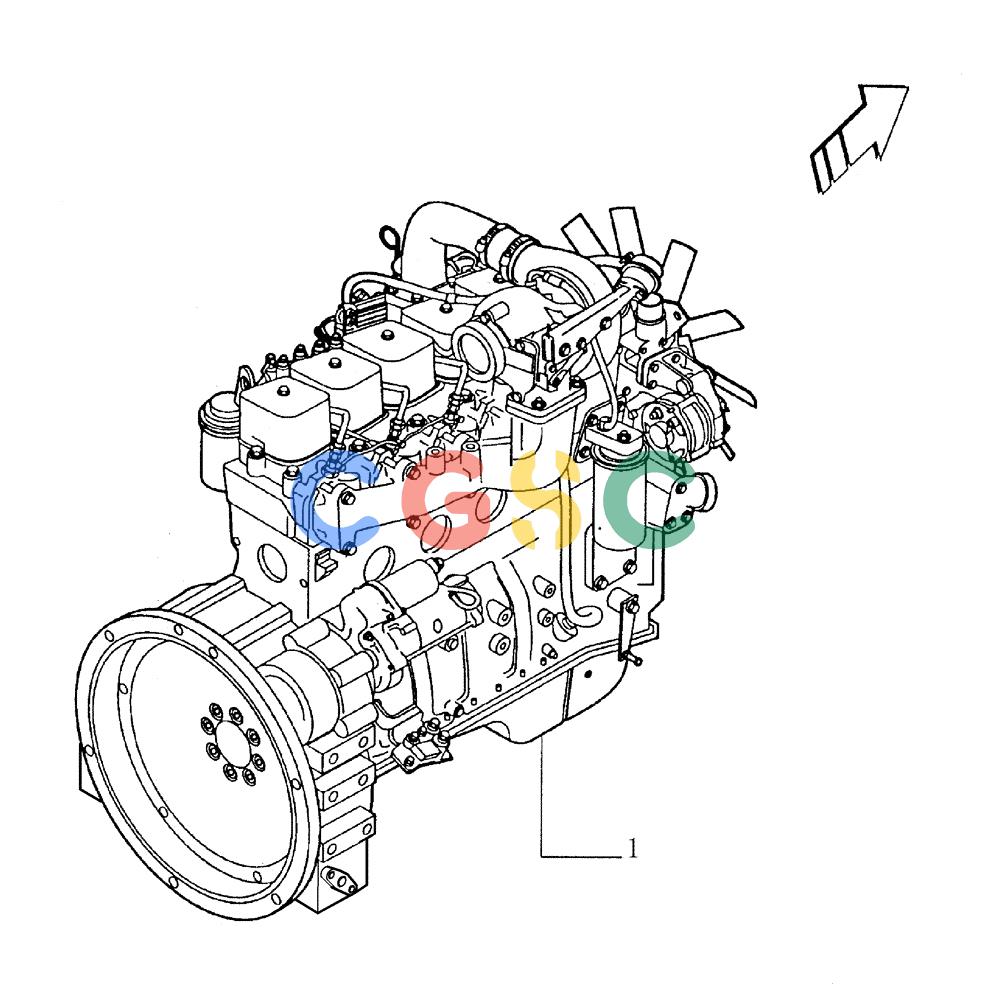 纽荷兰零件查询(FD145) - CRAWLER DOZER (N.A. VERSION) (10/98-) (0.021[01]) - ENGINE New Holland Constructuion