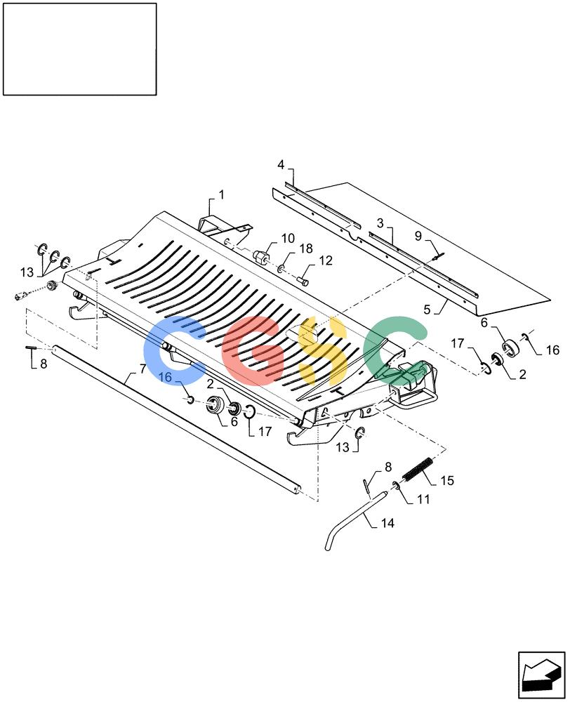 凯斯零件查询(LB433S) - BIG RECTANGULAR BALER (9/08-12/12) (18.87727122[01]) - DIA : KNIFE DRAWER KIT - KNIFE DRAWER FOR 33 KNIVES Case Agriculture