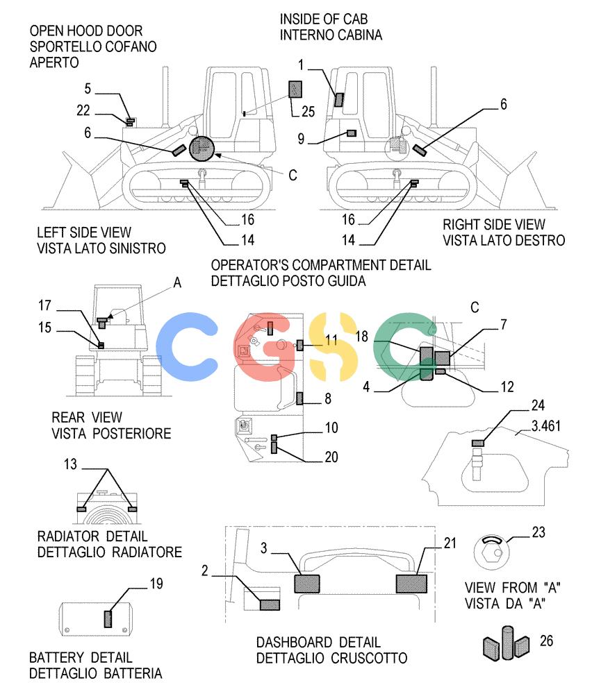 纽荷兰零件查询(FL145) - CRAWLER LOADER (N.A. VERSION) (11/98-) (6.780[04]) - DECALS - (FRENCH) New Holland Constructuion