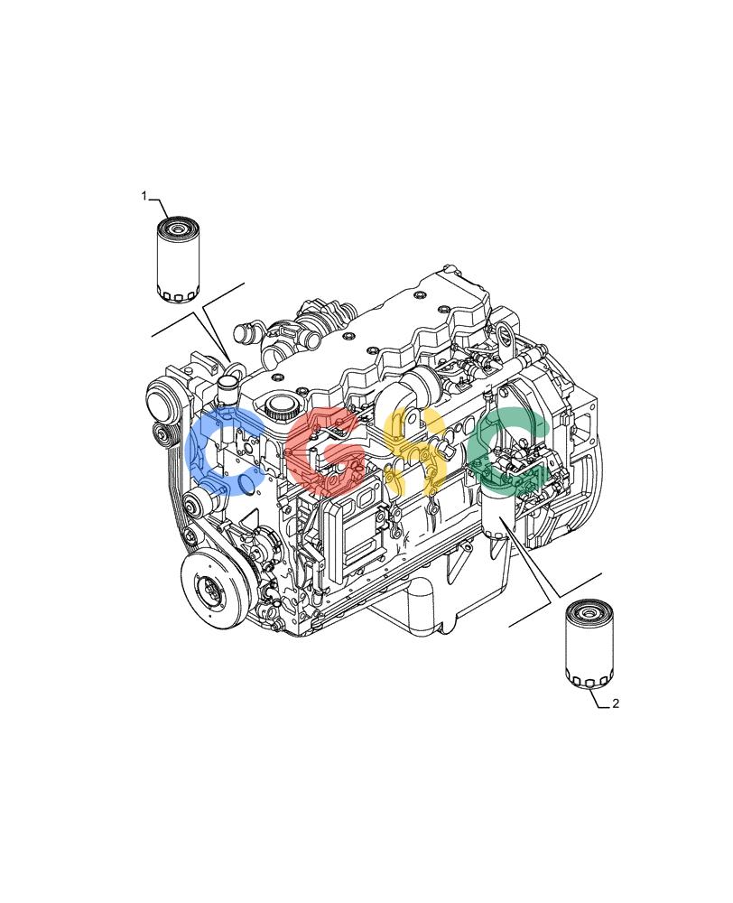 神钢零件查询(F4HFE613E B005) - ENGINE 5801925171 47748445 CX5090 S/L/H T4B (1/12-) (05.100.03[01]) - FILTERS Kobelco