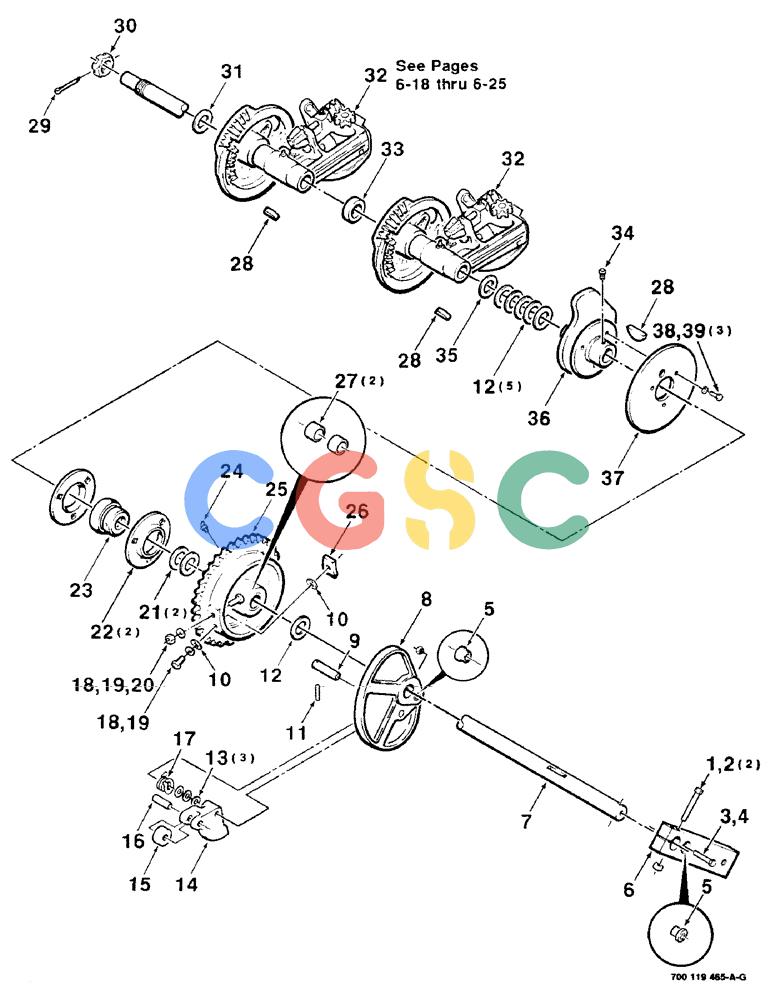 凯斯零件查询(8545) - CASE IH RECTANGULAR BALER (1/89-12/99) (6-16) - KNOTTER DRIVE AND CAM ASSEMBLY (RASSPE), (S.N. CFH0044501 THRU CFH0045210) Case Agriculture