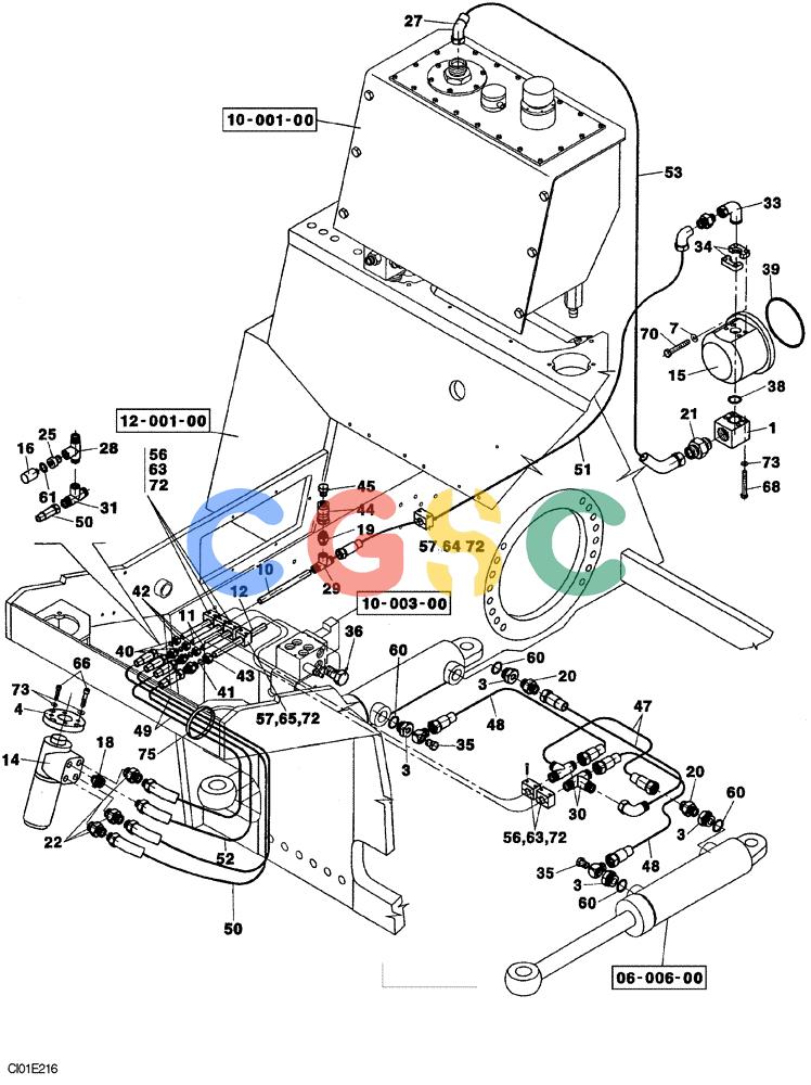 纽荷兰零件查询(CV900) - VIBRATORY ROLLER (9/01-) (06-002-00[01]) - HYDRAULIC CIRCUIT, STEERING New Holland Constructuion