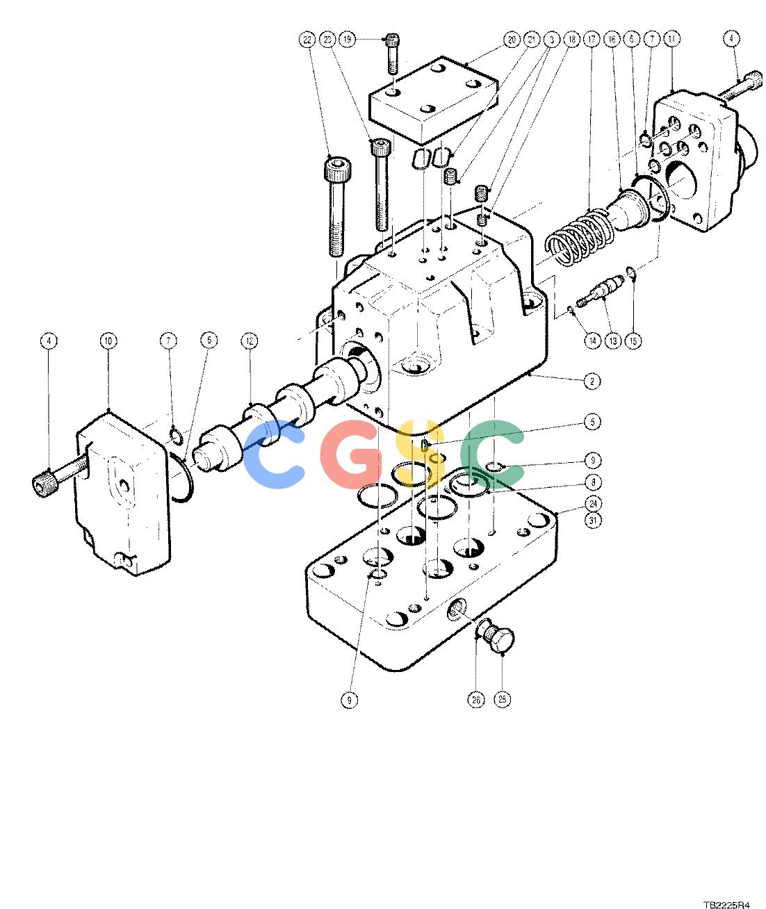 约翰迪尔零件查询C1187 - ATTACHMENTS VALVE CONTROL SAW 20`` HEAD ( 12101 - ) 2481-016/10 [2481-016/10]EPC John Deere online