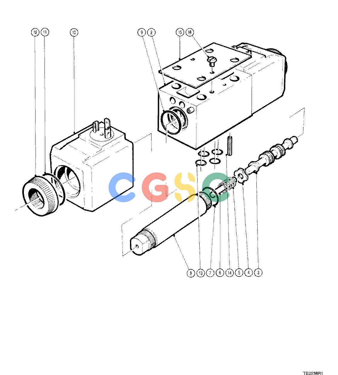约翰迪尔零件查询LB2800 - ATTACHMENTS VALVE SOLENOID 20`` HEAD ( 62001 - ) 2458-015/10 [2458-015/10]EPC John Deere online