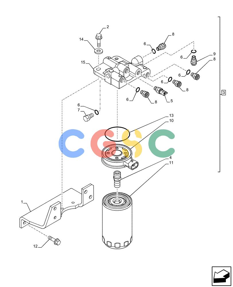 神钢零件查询(F4HFE6131 B003) - ENGINE 5801858658 IPU 280B TIER4 B (1/16-) (10.206.AG) - FUEL FILTER, COMPONENTS Kobelco