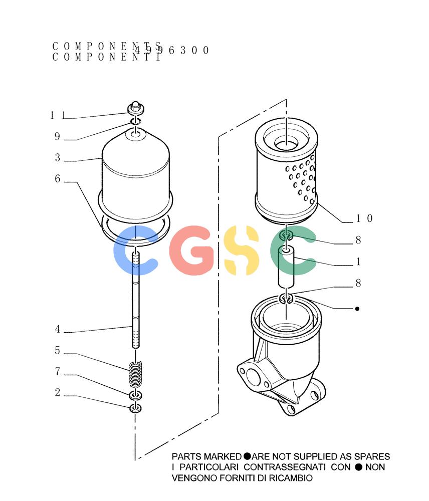 纽荷兰零件查询(DC150PS) - CRAWLER DOZER (2.319[04]) - BRAKE/STEERING DIFFERENTIAL CONNECTING PIPES New Holland Constructuion