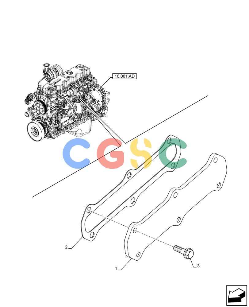 神钢零件查询(F4HFE6131 B003) - ENGINE 5801858658 IPU 280B TIER4 B (1/16-) (55.202.AA) - COOLING SYSTEM, ENGINE, GRID HEATER Kobelco