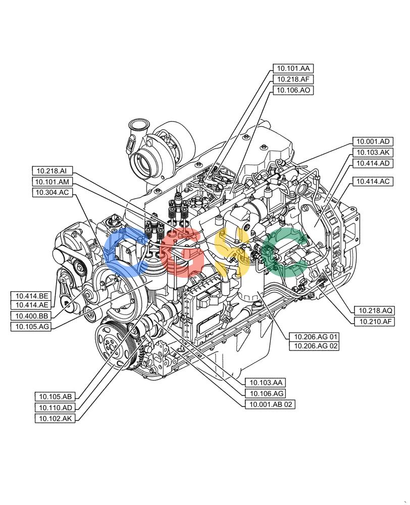 神钢零件查询(F4HFE6131 B003) - ENGINE 5801858658 IPU 280B TIER4 B (1/16-) (10.000.00[01]) - SECTION INDEX - ENGINE Kobelco