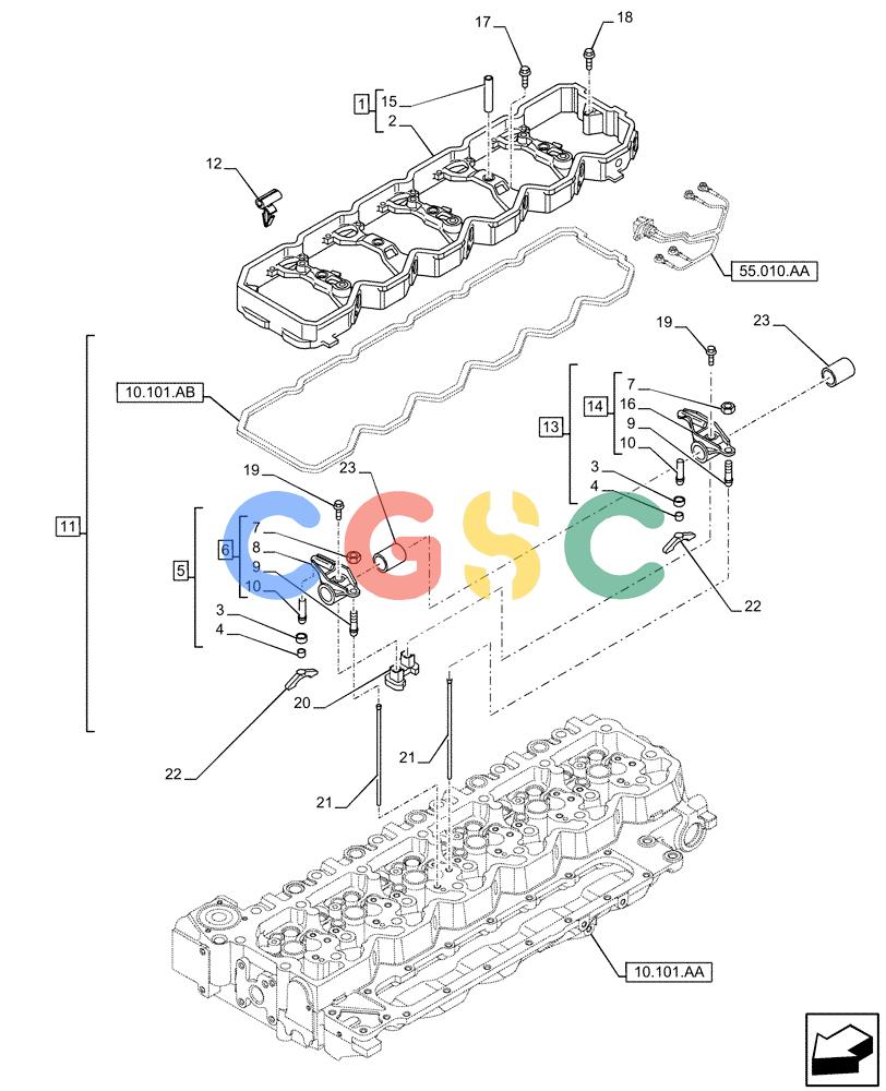 神钢零件查询(F4HFE6131 B003) - ENGINE 5801858658 IPU 280B TIER4 B (1/16-) (10.106.AO) - ROCKER ARM Kobelco