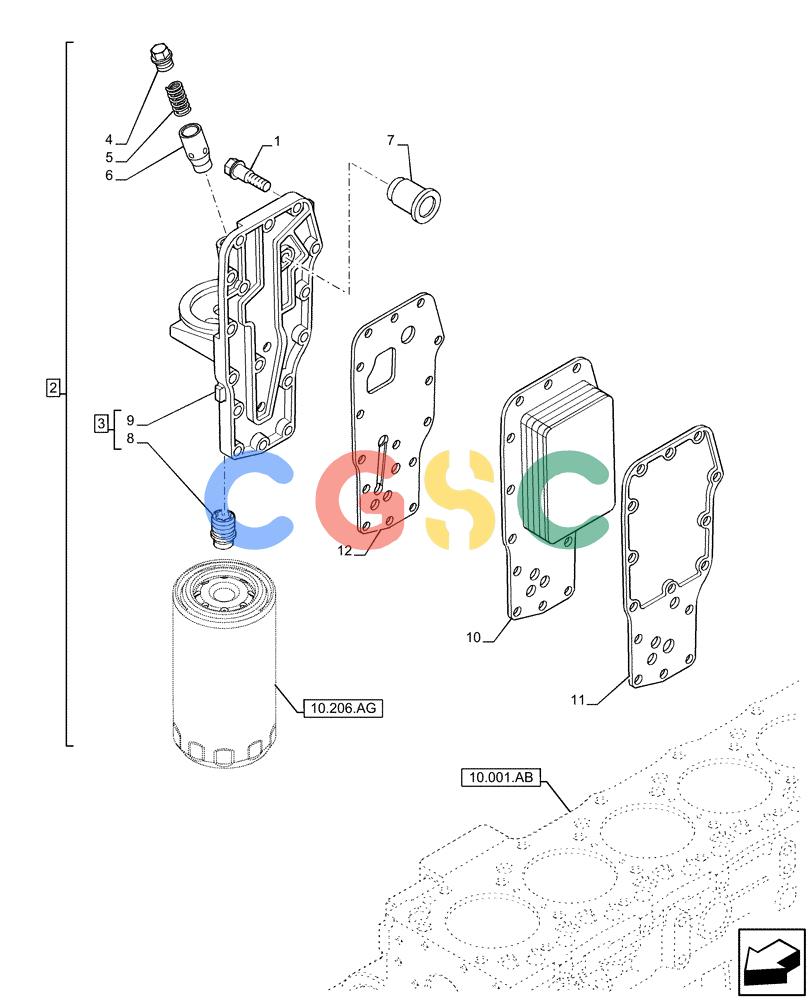 神钢零件查询(F4HFE6131 B003) - ENGINE 5801858658 IPU 280B TIER4 B (1/16-) (10.408.AC) - HEAT EXCHANGER, ENGINE Kobelco