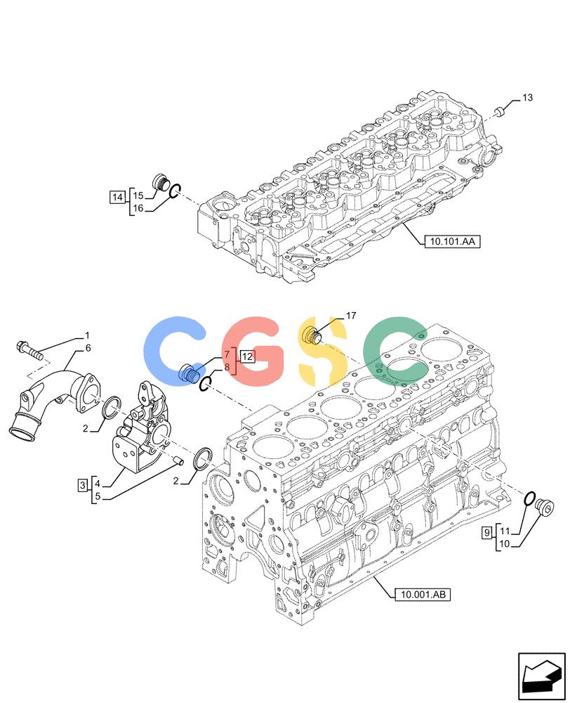 神钢零件查询(F4HFE6131 B003) - ENGINE 5801858658 IPU 280B TIER4 B (1/16-) (10.400.AE) - PIPING - ENGINE COOLING SYSTEM (COOLANT HEATING LINES) Kobelco