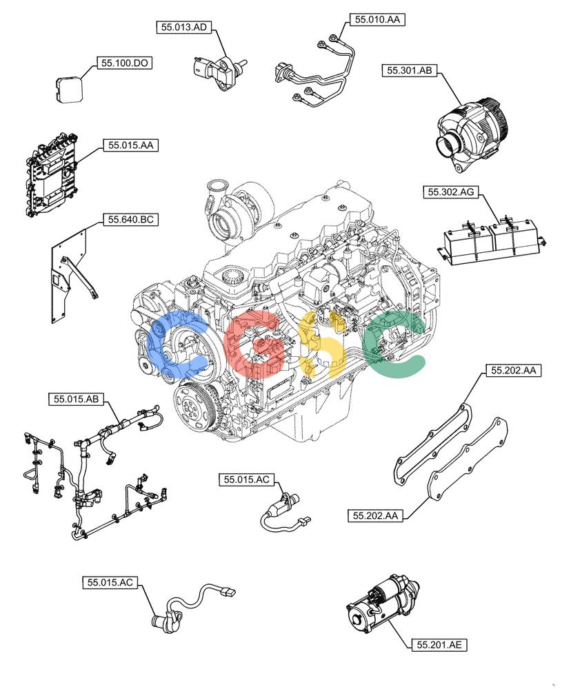 神钢零件查询(F4HFE6131 B003) - ENGINE 5801858658 IPU 280B TIER4 B (1/16-) (55.000.00) - SECTION INDEX - ELECTRICAL SYSTEMS Kobelco