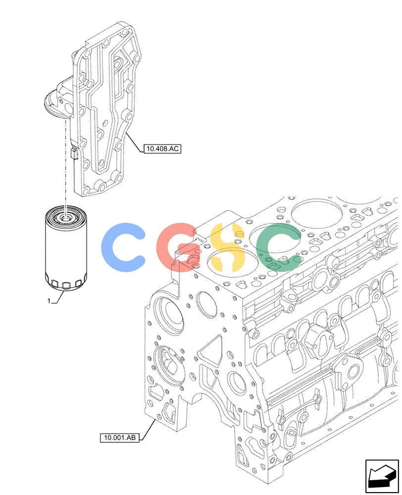 神钢零件查询(F4HFE6131 B003) - ENGINE 5801858658 IPU 280B TIER4 B (1/16-) (10.408.AO) - OIL FILTER, ENGINE Kobelco