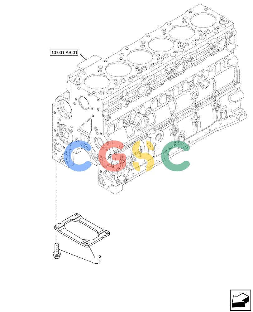 神钢零件查询(F4HFE6131 B003) - ENGINE 5801858658 IPU 280B TIER4 B (1/16-) (10.001.AB[02]) - CRANKCASE Kobelco