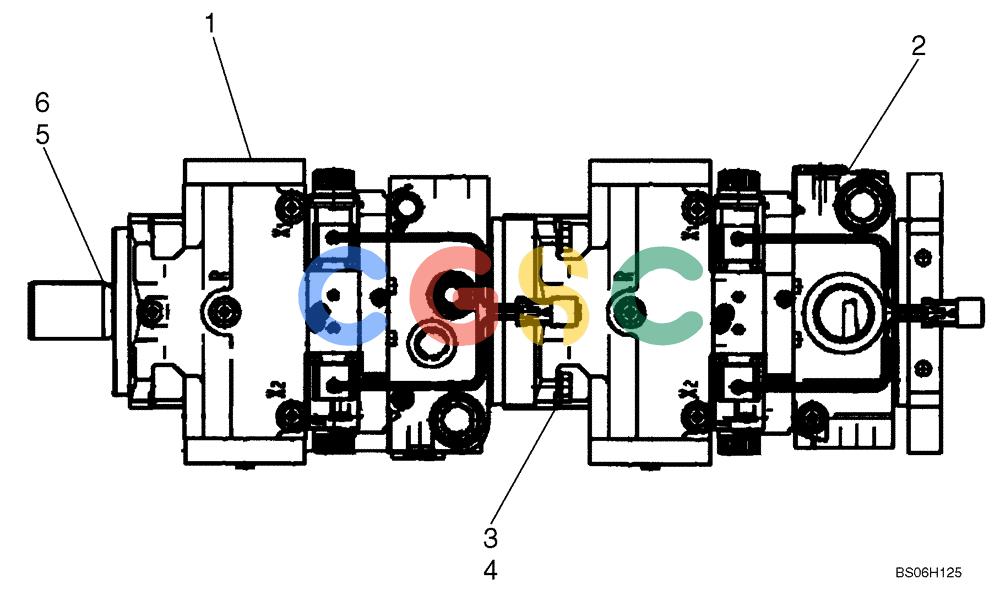 纽荷兰零件查询(D150B) - CRAWLER DOZER TIER 3 (HYDRO) (10/07-) (06-12) - PUMP ASSEMBLY, TANDEM New Holland Constructuion