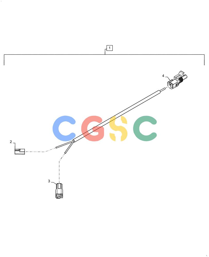 凯斯零件查询(4955) - PRECISION AIR CART (11/15-) (55.516.AA[08]) - BRAKE SWITCH WIRE HARNESS Case Agriculture