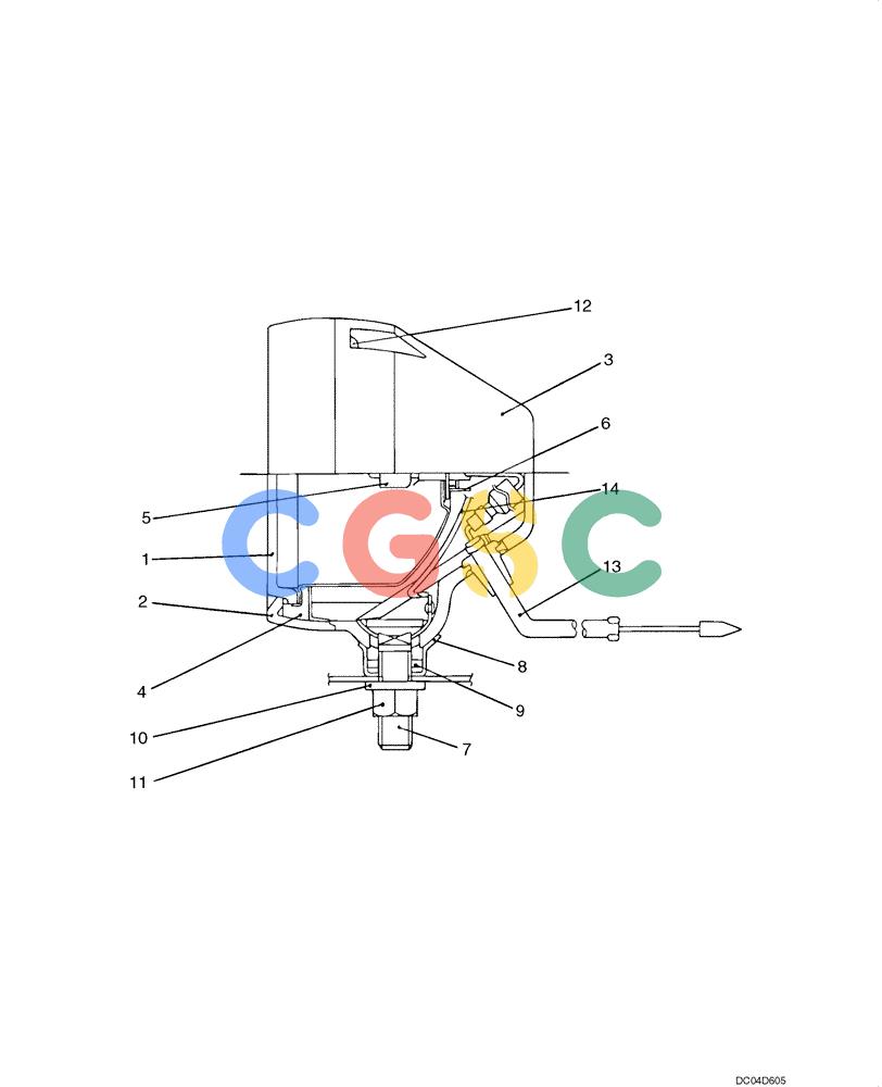 纽荷兰零件查询(EH130) - CRAWLER EXCAVATOR (3/04-) (04 -12[00]) - LIGHT ASSY (YW80S00001F1) New Holland Constructuion