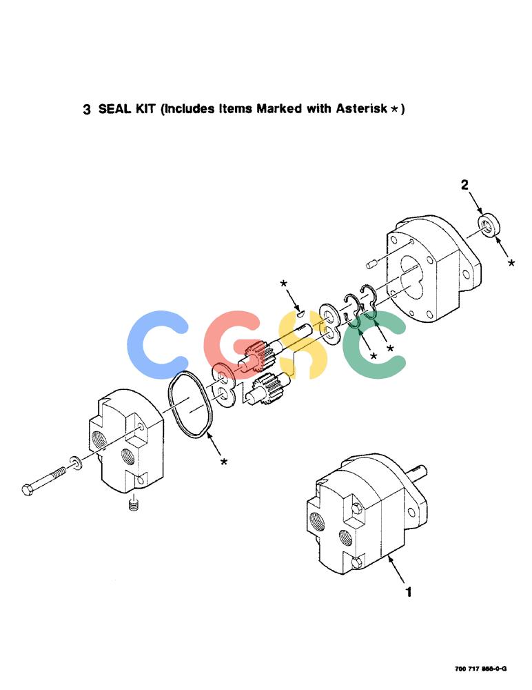 凯斯零件查询(8575) - KNOTTER BLOWER KIT (1/98-12/00) (9-10) - HYDRAULIC PUMP ASSEMBLY, 700717866 HYDRAULIC PUMP ASSEMBLY COMPLETE Case Agriculture