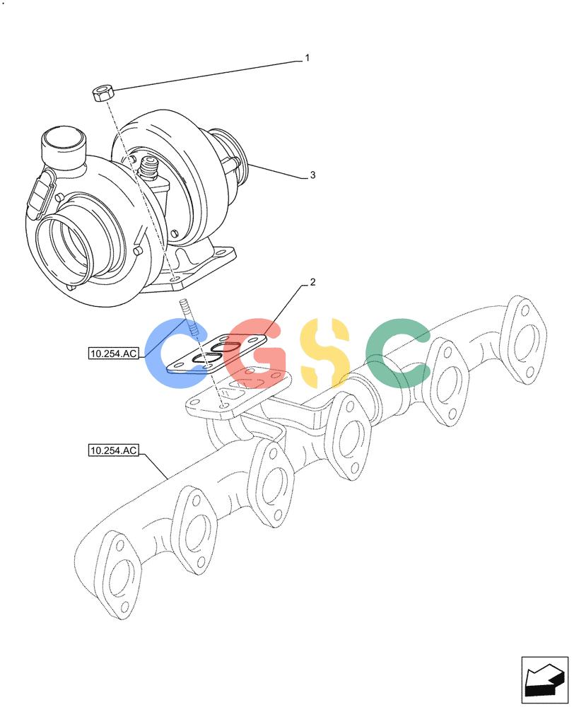 神钢零件查询(F4HFE613S B003) - ENGNE 5801751514 - 47538794 (8/13-) (10.250.AC) - TURBOCHARGER Kobelco
