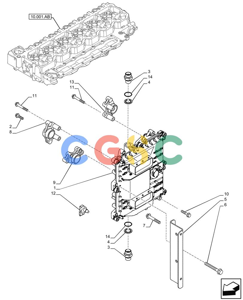 神钢零件查询(F4HFE613F B004) - ENGINE - 5801743984 - 47524029 (7/14-) (55.015.AA) - ENGINE CONTROL UNIT (ECU) Kobelco