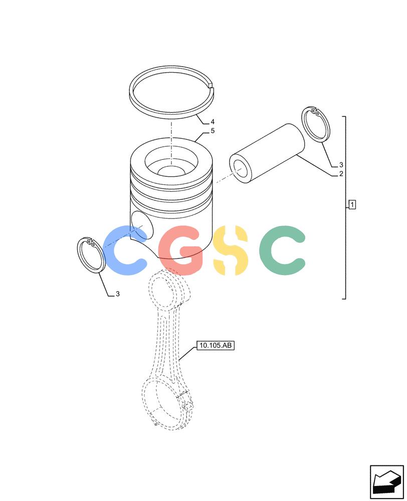 神钢零件查询(F4HFE613F B004) - ENGINE - 5801743984 - 47524029 (7/14-) (10.105.AG) - PISTON Kobelco