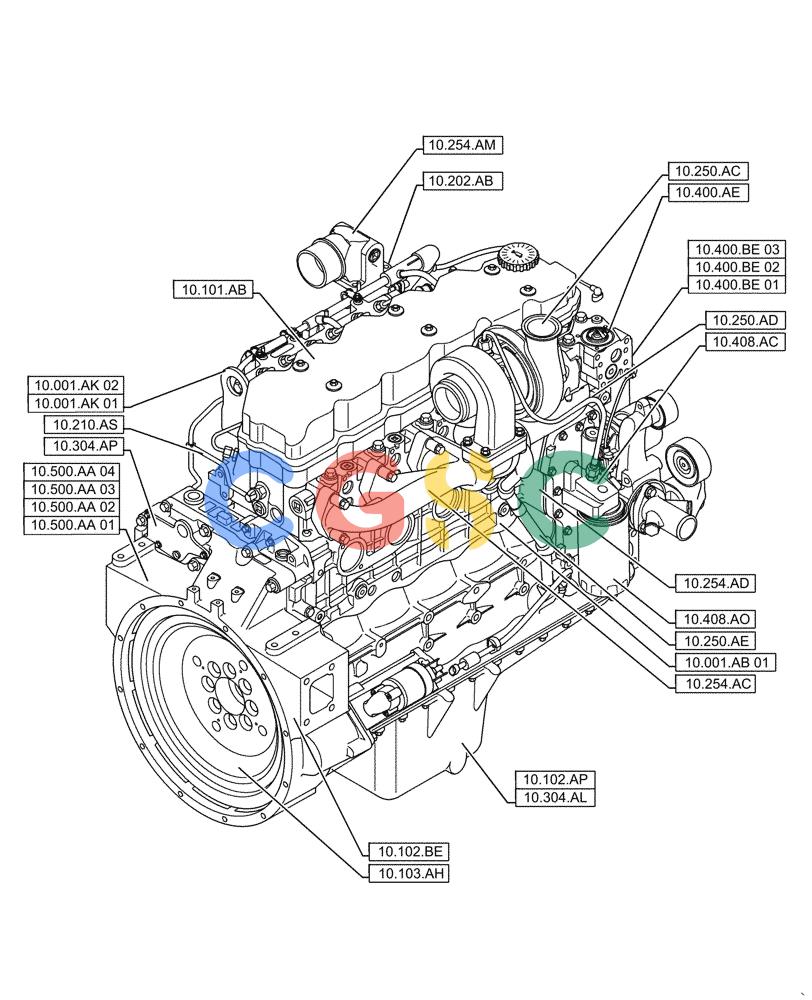神钢零件查询(F4HFE6131 B003) - ENGINE 5801858658 IPU 280B TIER4 B (1/16-) (10.000.00[02]) - SECTION INDEX - ENGINE Kobelco