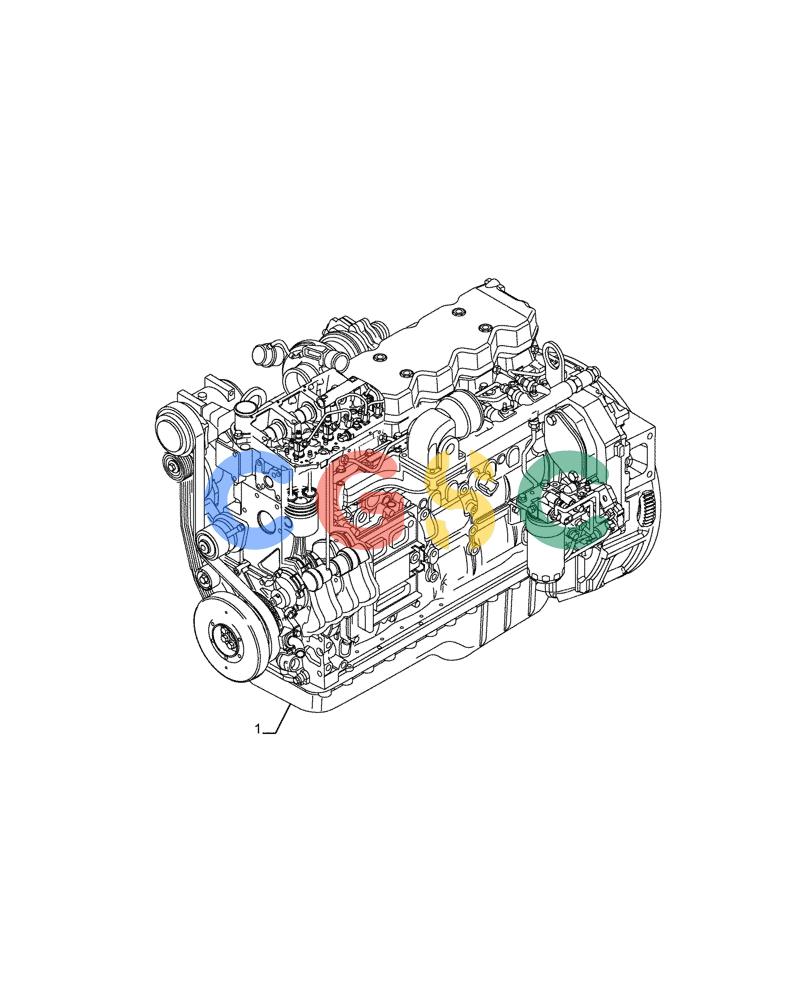 神钢零件查询(F4HFE613F B004) - ENGINE - 5801743984 - 47524029 (7/14-) (10.001.AD) - ENGINE Kobelco