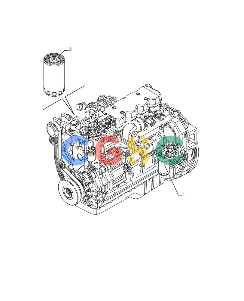 神钢零件查询(F4HFE613F B004) - ENGINE - 5801743984 - 47524029 (7/14-) (05.100.03[01]) - FILTERS Kobelco