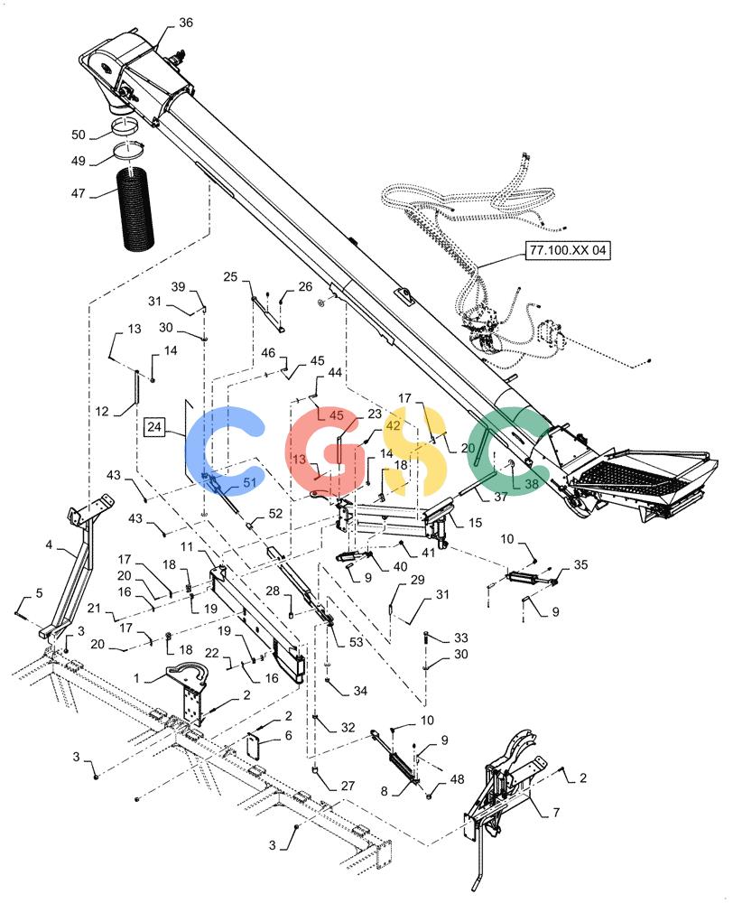 凯斯零件查询(4955) - PRECISION AIR CART (11/15-) (77.100.XX[03]) - CONVEYOR HYDRAULIC CONTROL 760 950 Case Agriculture