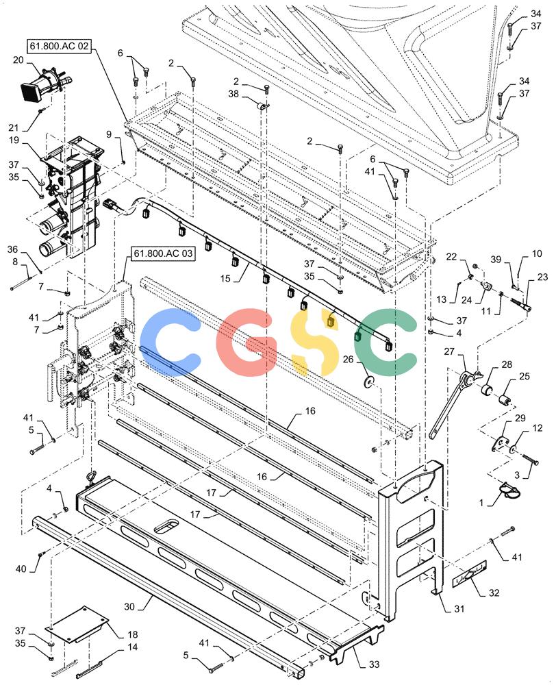 凯斯零件查询(4955) - PRECISION AIR CART (11/15-) (61.800.AC[05]) - SEED METER, SMALL, 555 BUSHEL, 7 RUN, TOW BEHIND Case Agriculture