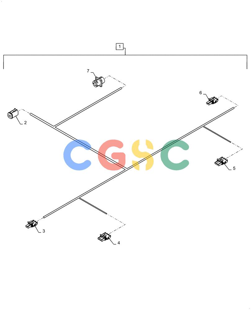 凯斯零件查询(4955) - PRECISION AIR CART (11/15-) (55.404.AC[03]) - TRANSPORTATION LIGHTING HARNESS Case Agriculture