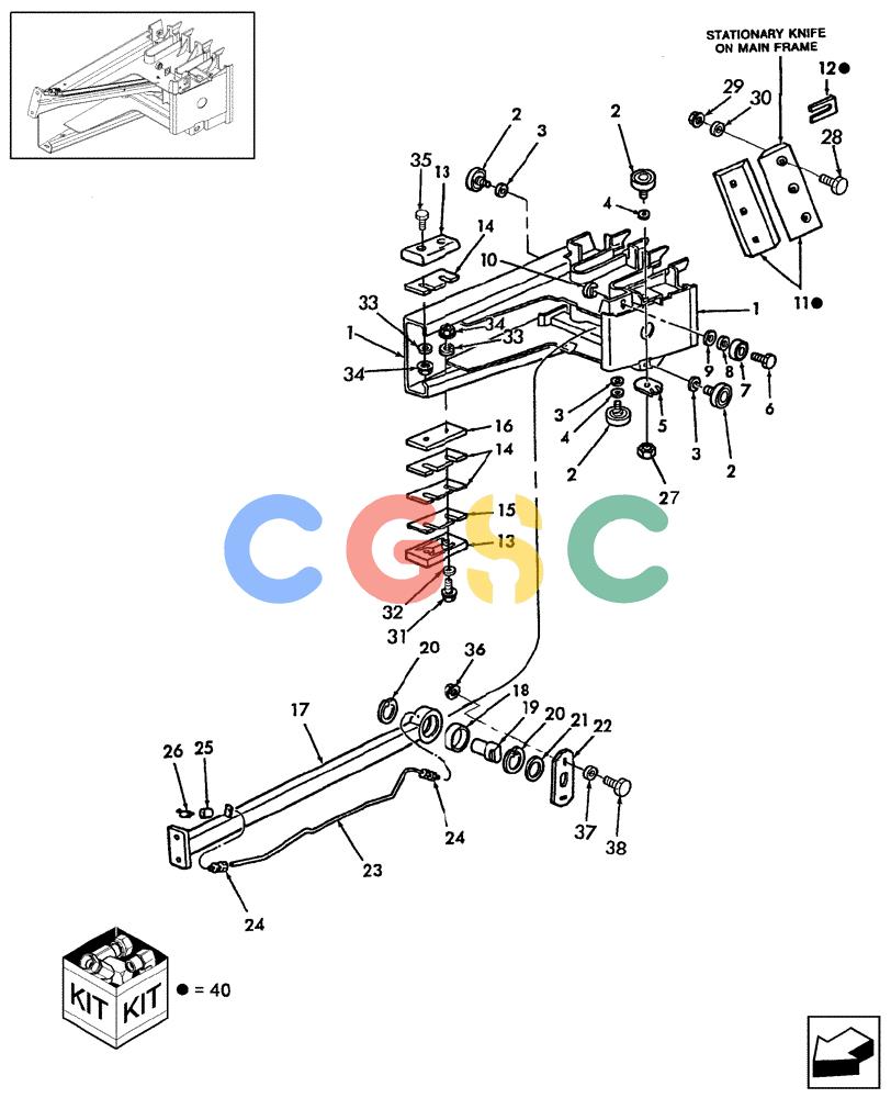 凯斯零件查询(SB531) - SMALL SQUARE BALER (9/08-12/15) (62.150.02[1]) - PLUNGER, SB531 Case Agriculture