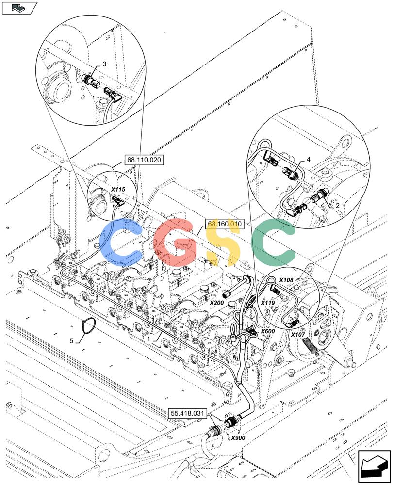 凯斯零件查询(LB324S) - BALER (9/12-) (55.418.041) - ELECTRICITY BALE CONTROL, CABLE KNOTTER - D137 Case Agriculture