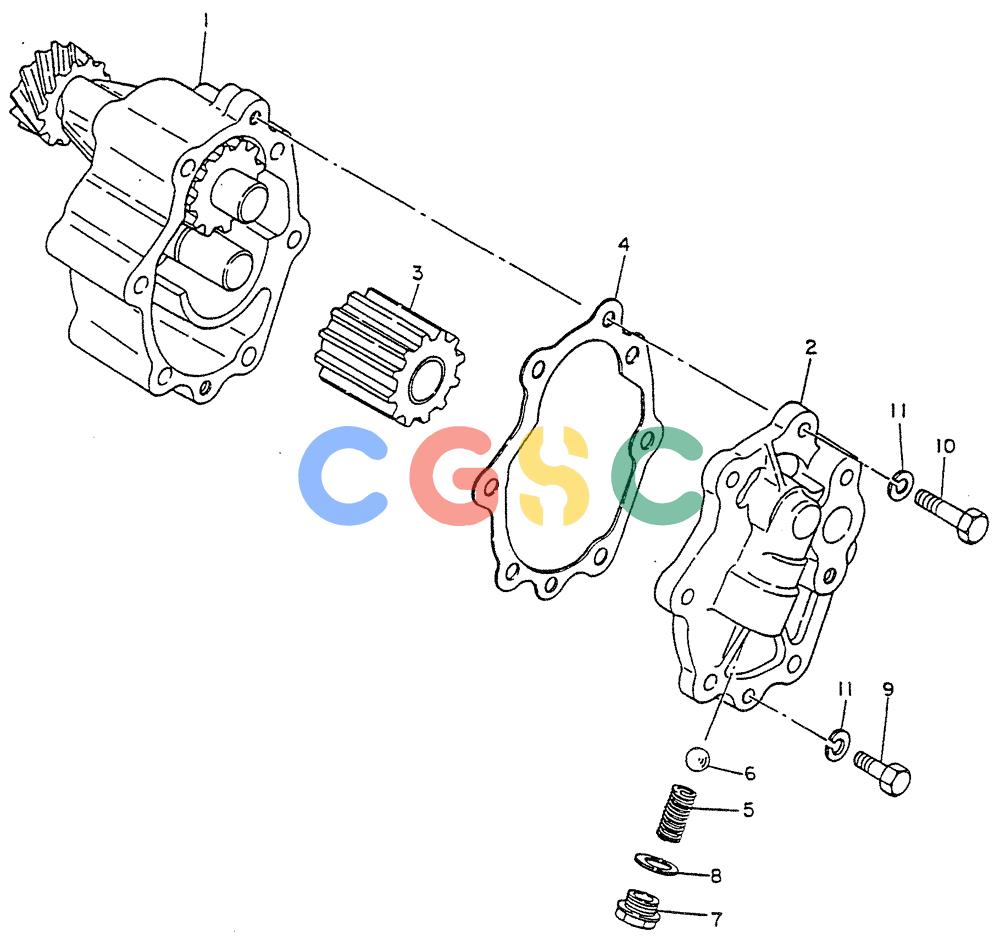 神钢零件查询(FD6(T)14) - NISSAN DIESEL ENGINE ASN 050001 - LK400 & LK500A (1/06-12/06) (04-002) - PUMP-OIL (INNER PARTS) Kobelco