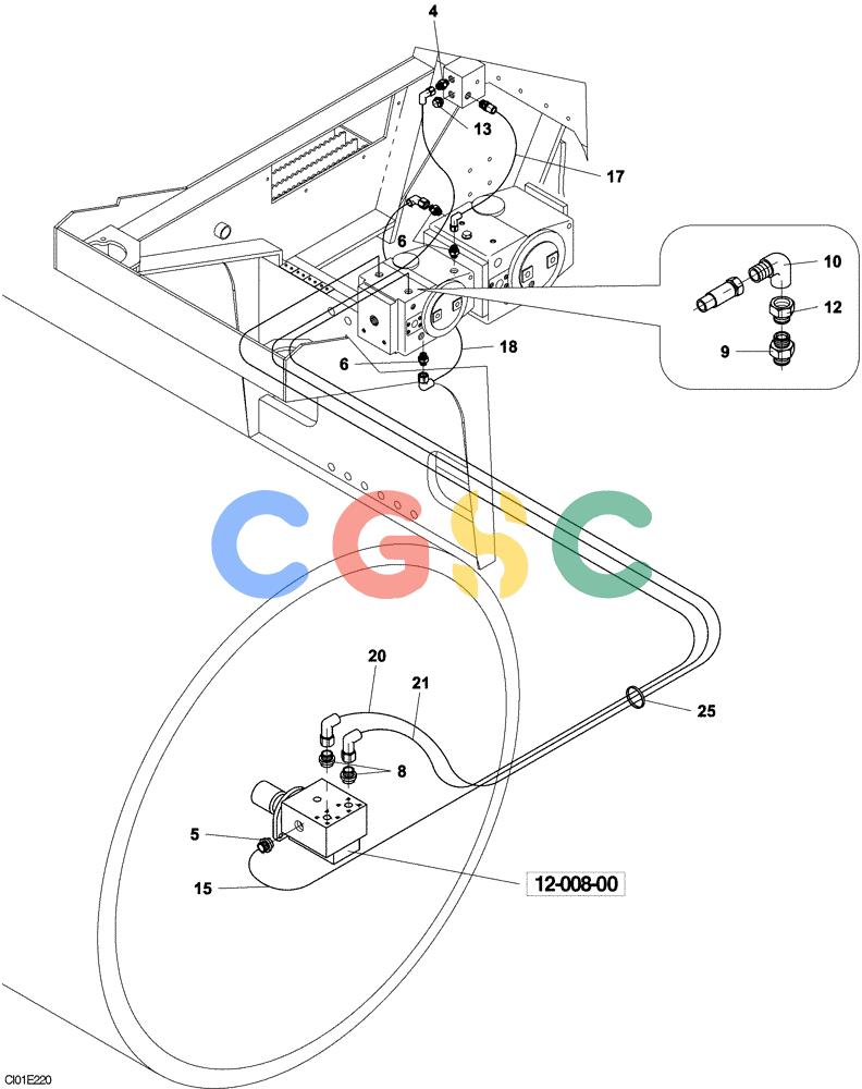 纽荷兰零件查询(CV900) - VIBRATORY ROLLER (9/01-) (10-002-00[01]) - HYDRAULIC CIRCUIT - VIBRATION New Holland Constructuion