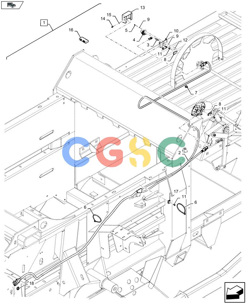 凯斯零件查询(LB434S) - BALER (9/12-) (88.055.032[01]) - DIA KIT: LOGGING ENCODER KIT - F137150 Case Agriculture