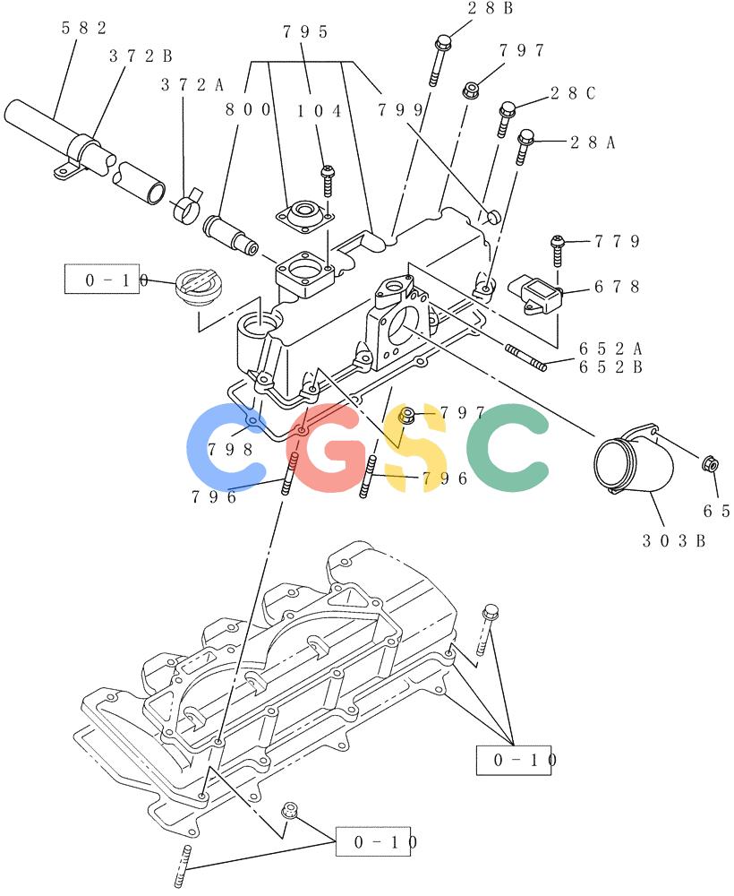 纽荷兰零件查询(E80BMSR) - CRAWLER EXCAVATOR ASN LF05-04001 - (N8TA18060) (B118M-25A) - INLET MANIFOLD New Holland Constructuion