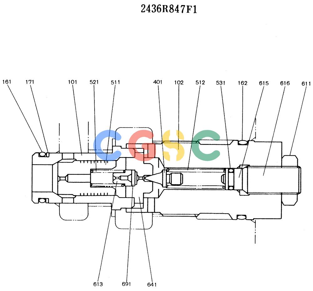 神钢零件查询(K916LC) - MARK II EXCAVTOR ASN YS0201 (1/89-12/03) (10-006) - VALVE ASSY, MAIN RELIEF Kobelco