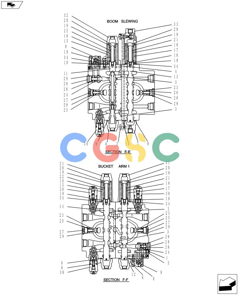 神钢零件查询(ED150-2) - BLADE RUNNER EXCAVATOR/DOZER ASN LH01-01001 (1/09-12/12) (01-017[05]) - VALVE INSTALLATION Kobelco