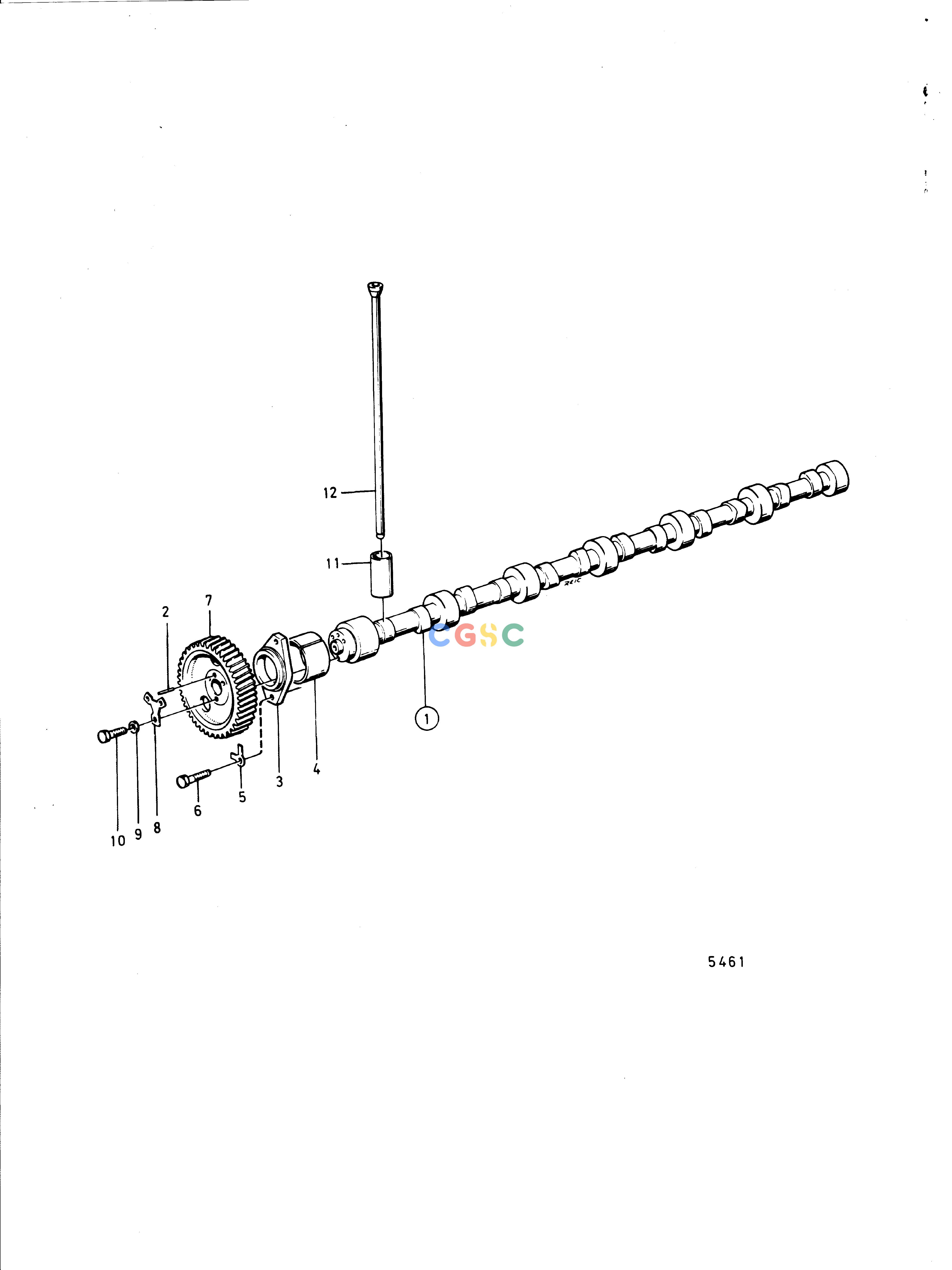 沃尔沃零件查询TMD100CEngineCAMSHAFTEPC Volvo Penta Parts catalog