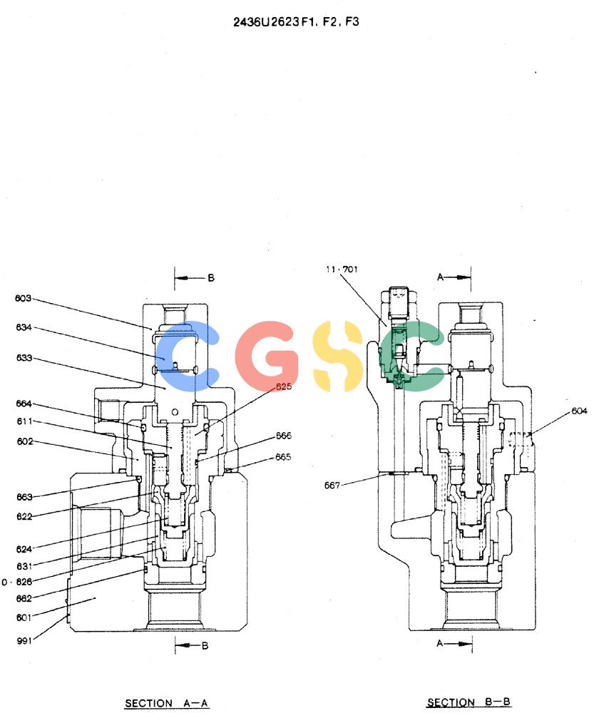神钢零件查询(MD240C) - EXCAVATOR ASN LLU00601 (1/80-12/06) (16-008) - VALVE ASSY, HOLDING Kobelco