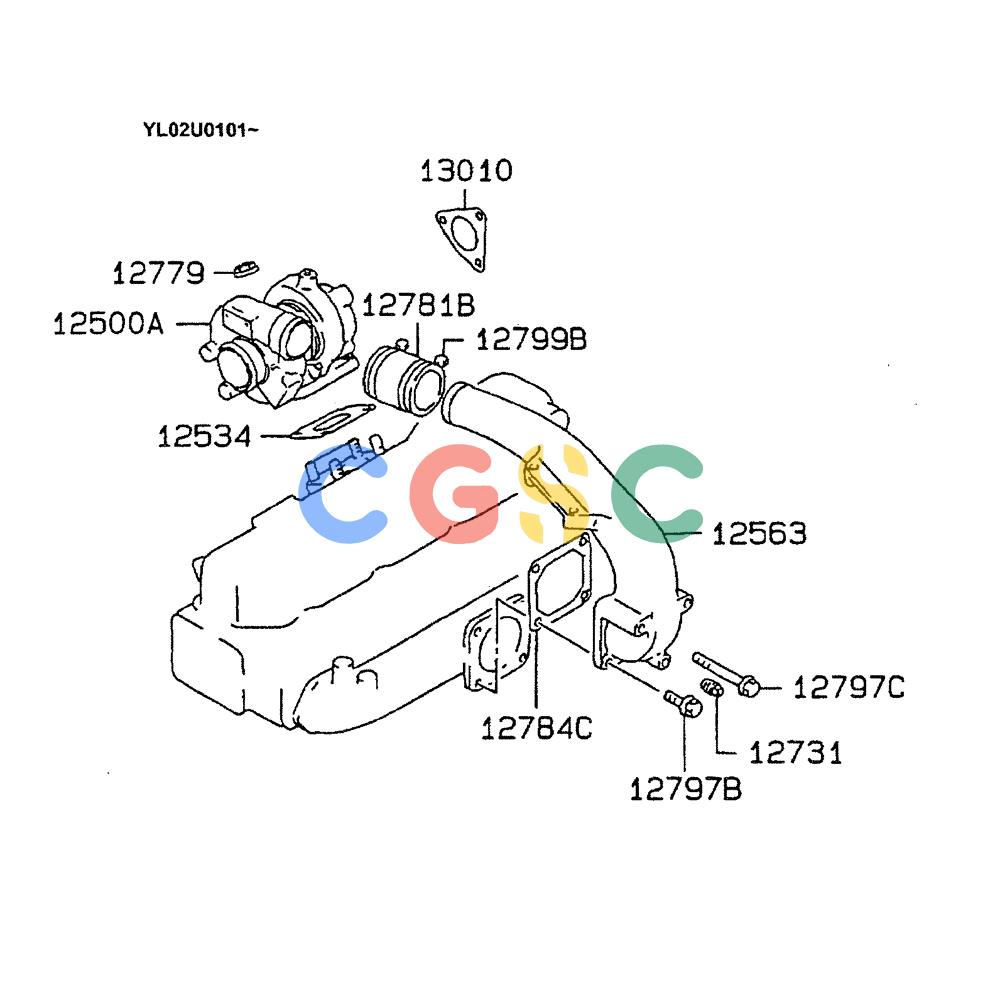 神钢零件查询(ED190LC) - BLADE RUNNER EXCAVATOR/DOZER BTW YL02U0101 - YL03U0135 (1/02-12/06) (07-028[01]) - TURBOCHARGER Kobelco