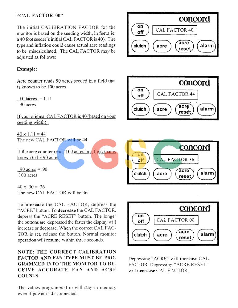 凯斯零件查询(3503) - CONCORD AIR SYSTEM (1/96-12/00) (C24) - CAL FACTOR 00 Case Agriculture