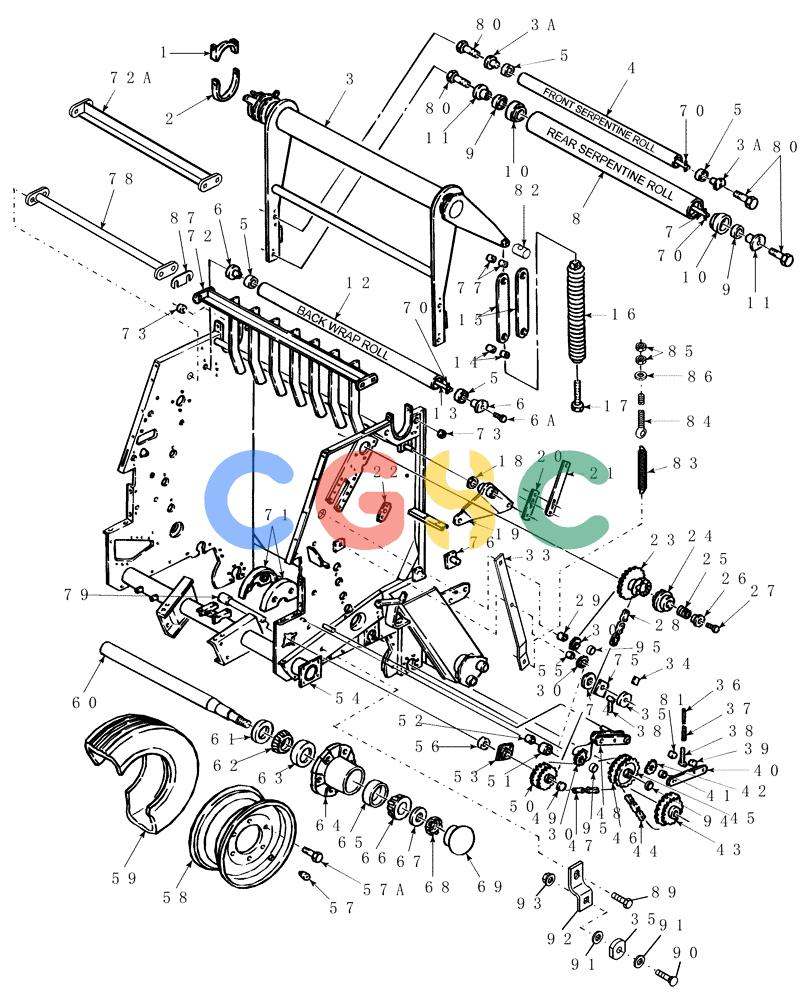 凯斯零件查询(RBX561) - CASE IH ROUND BALER (12/01-8/02) (001) - MAIN FRAME Case Agriculture