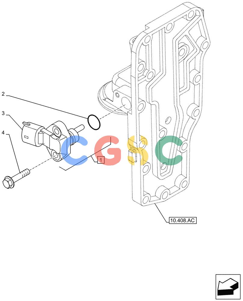 神钢零件查询(F4HFE613J A006) - ENGINE 5801757723 - 47544094 (11/12-) (55.013.AD) - ENGINE OIL, SENSOR, PRESSURE Kobelco