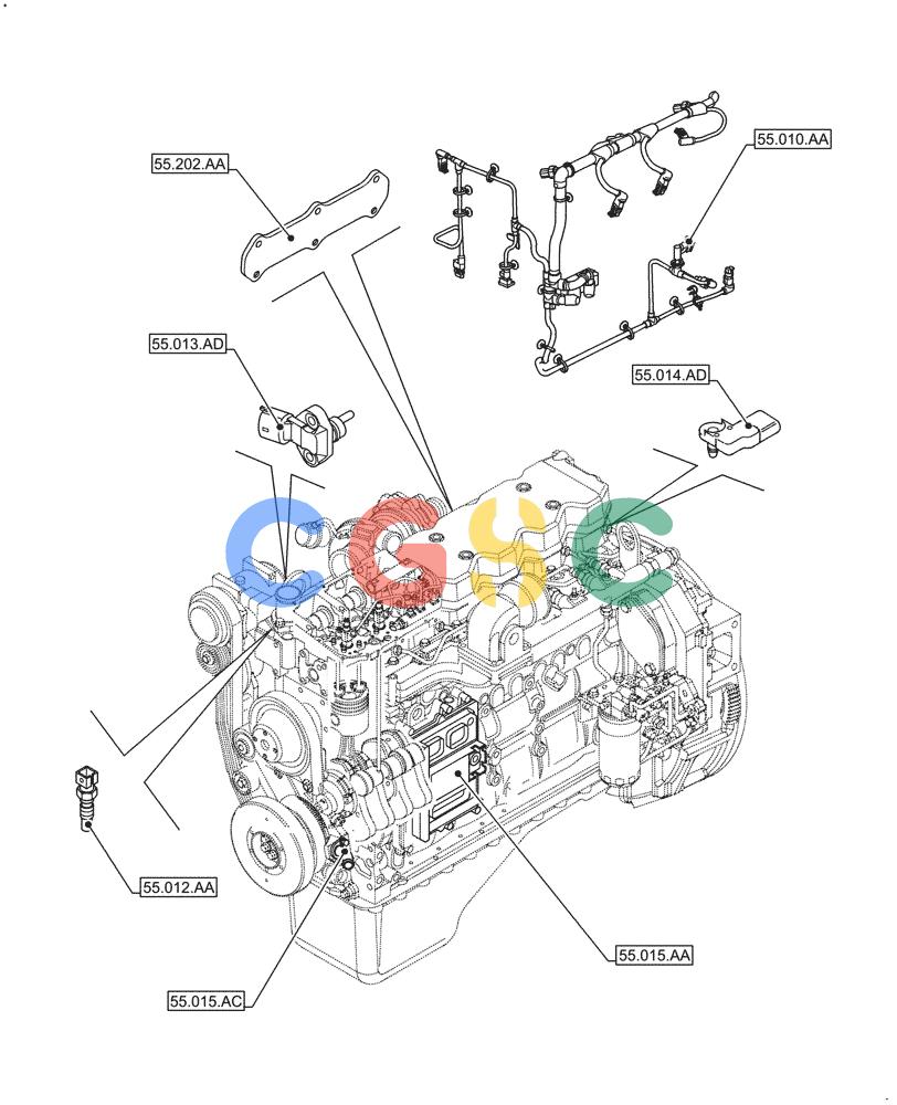 神钢零件查询(F4HFE613J A006) - ENGINE 5801757723 - 47544094 (11/12-) (55.000.00) - PICTORIAL INDEX - ELECTRICAL SYSTEMS Kobelco