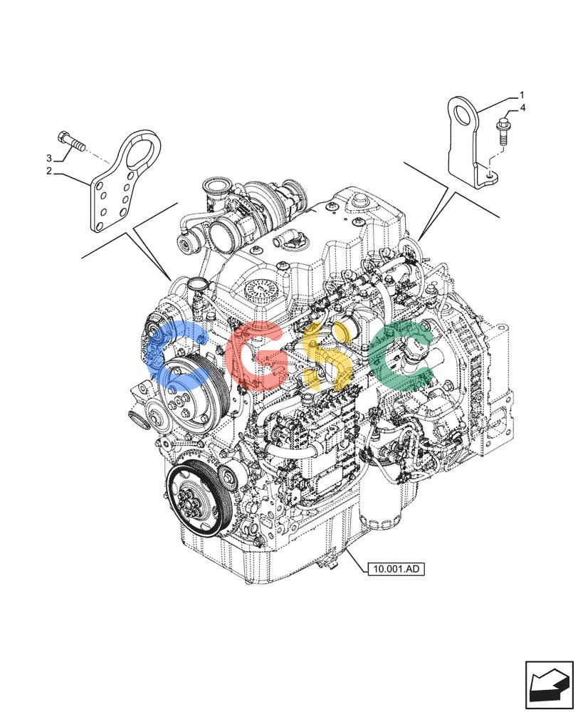 神钢零件查询(F4HFE413P A001) - ENGINE - 5801655811 - 47426272 (11/13-) (10.001.AK) - ENGINE MOUNT Kobelco