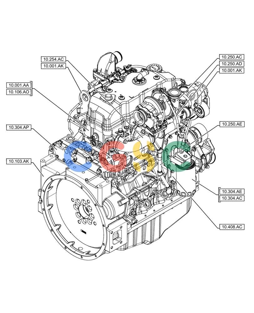 神钢零件查询(F4HFE413P A001) - ENGINE - 5801655811 - 47426272 (11/13-) (10.000.00[02]) - SECTION INDEX - ENGINE Kobelco
